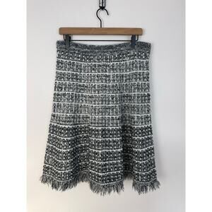 Essentials Sioni Knit Fringe Skirt Size L